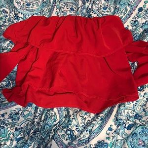 Off the shoulder crop top